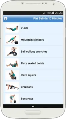 Flat Belly in 10 Minutes android App screenshot 2